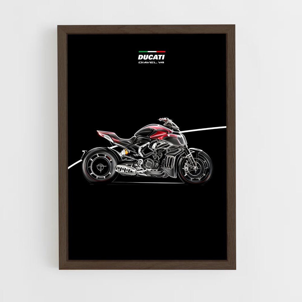 ap-diavel v4-5 cadre Bois foncé
