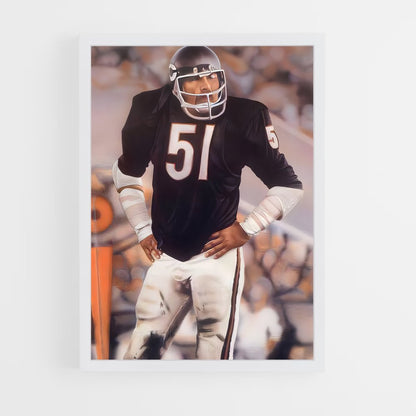 ap-dick butkus-3 cadre Blanc