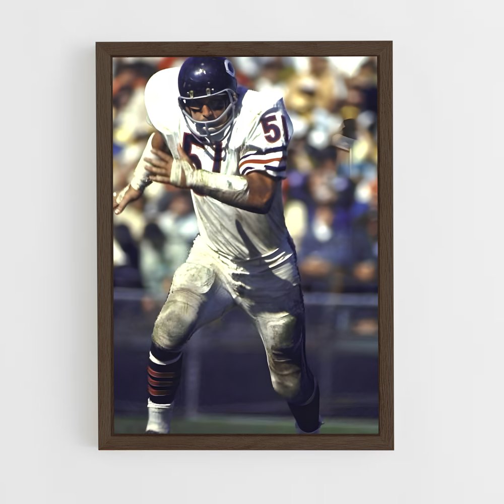 ap-dick butkus-4 cadre Bois foncé