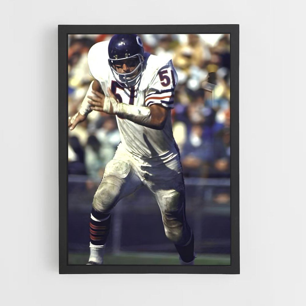 ap-dick butkus-4 cadre Noir