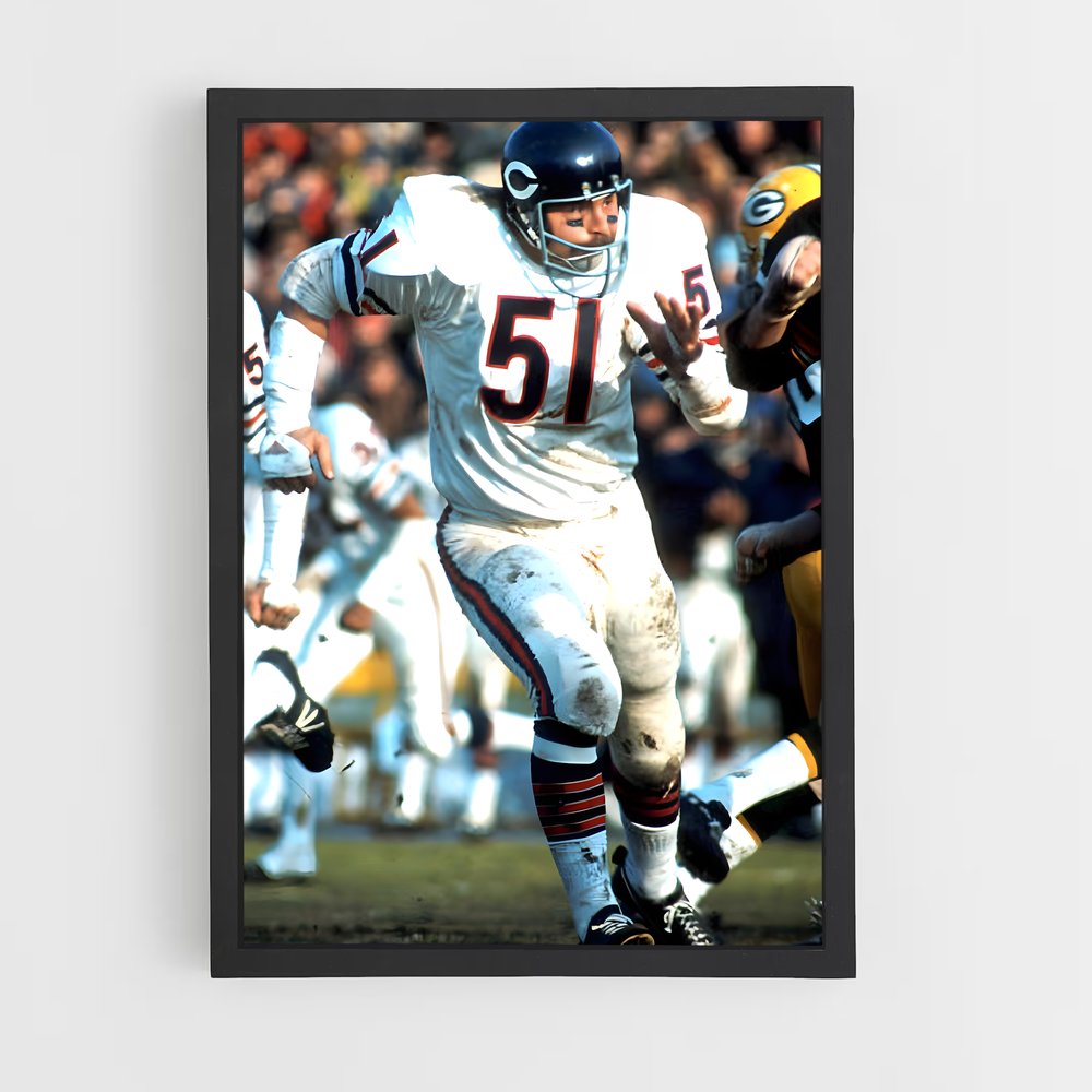 ap-dick butkus-5 cadre Noir