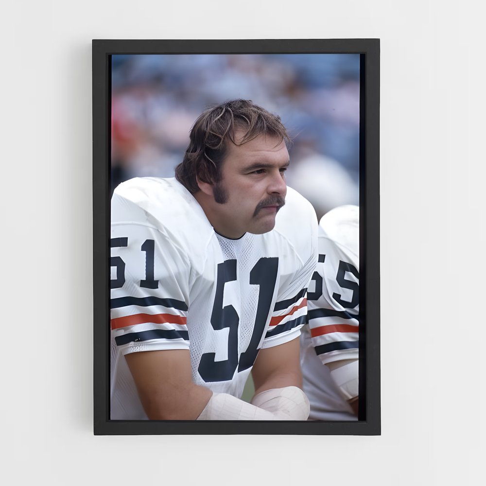 ap-dick butkus-6 cadre Noir