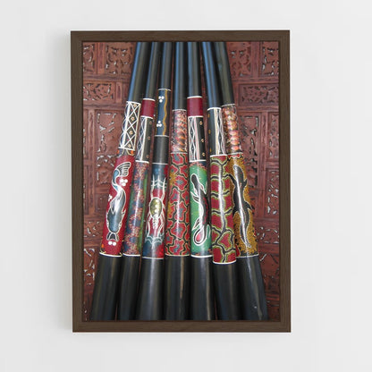 ap-didgeridoo-3 cadre Bois foncé