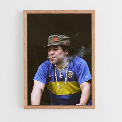 ap-diego maradona-3 cadre Bois clair