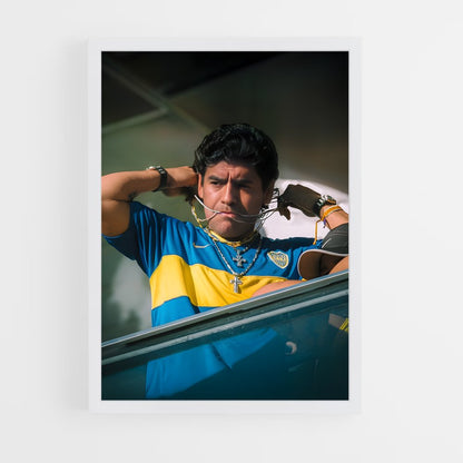 ap-diego maradona-4 cadre Blanc