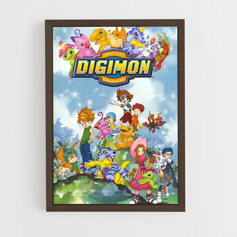 ap-digimon-1 cadre Bois foncé