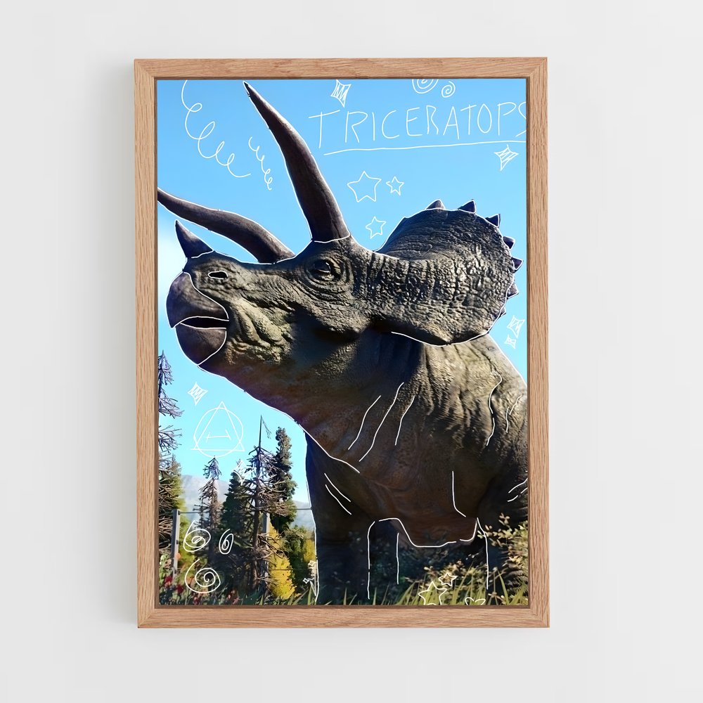 ap-dinosaurs-1 cadre Bois clair