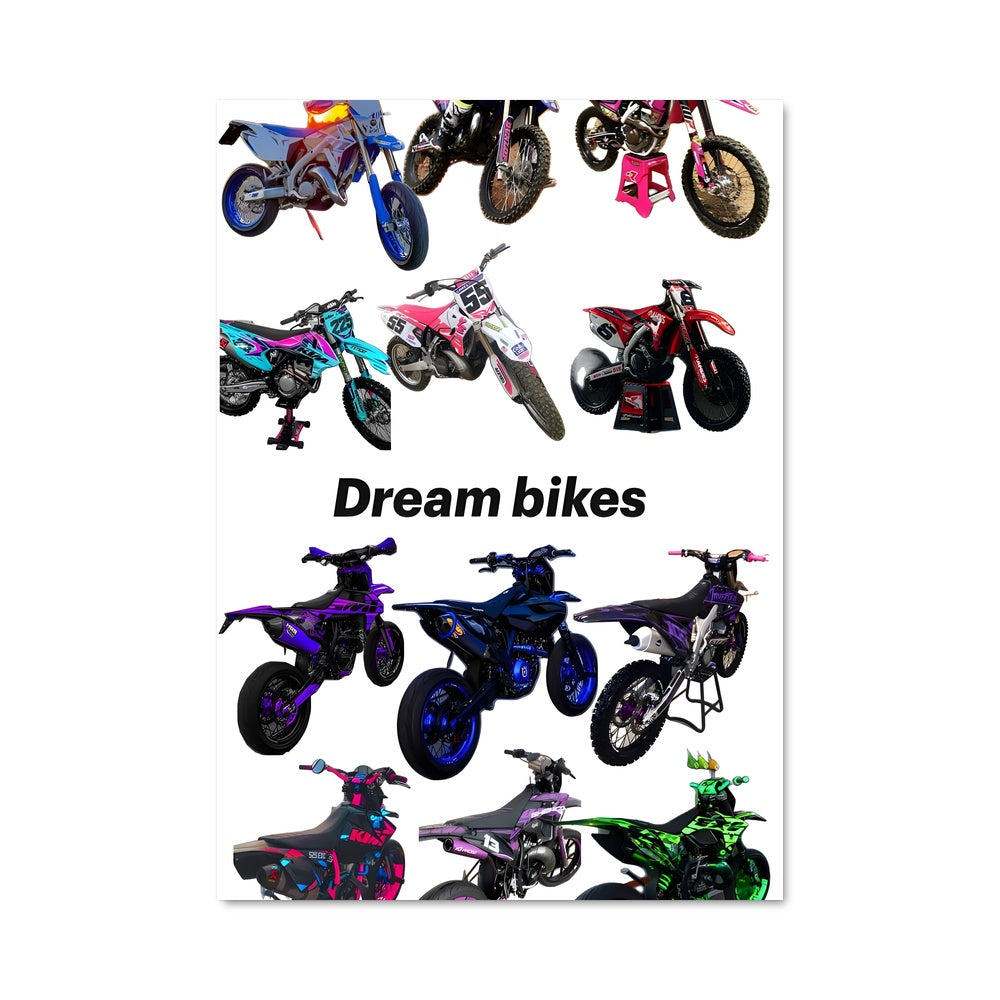 Poster Riders en Couleurs