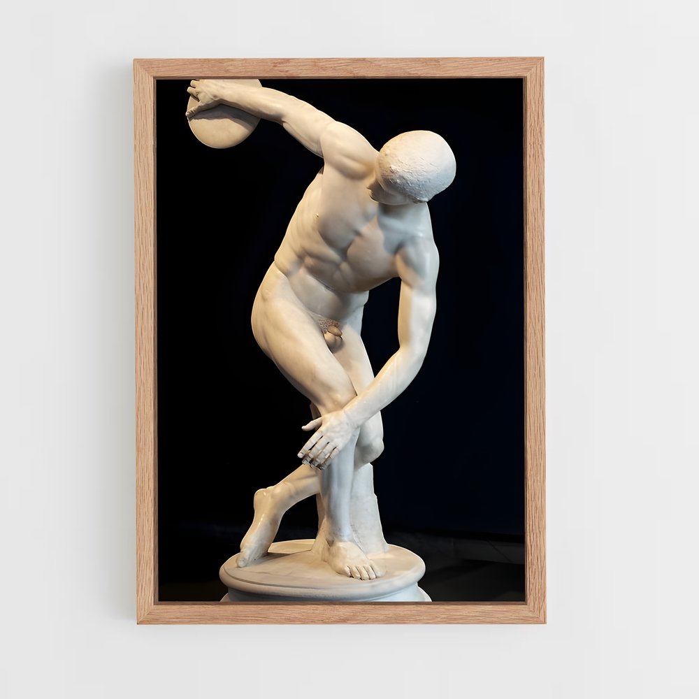ap-discus thrower-1 cadre Bois clair