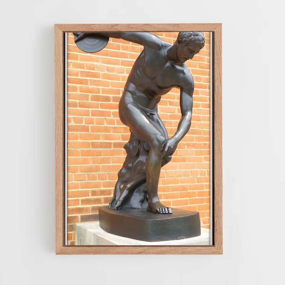 ap-discus thrower-3 cadre Bois clair