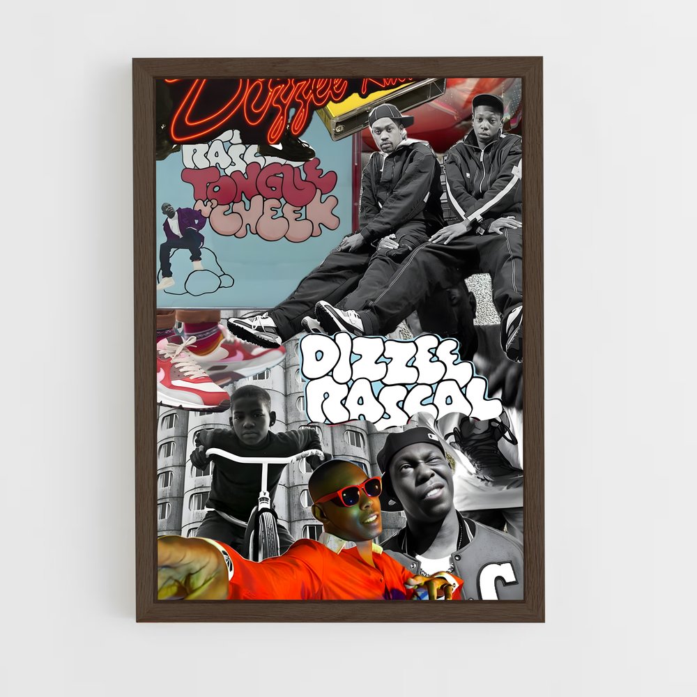 ap-dizzee rascal-2 cadre Bois foncé