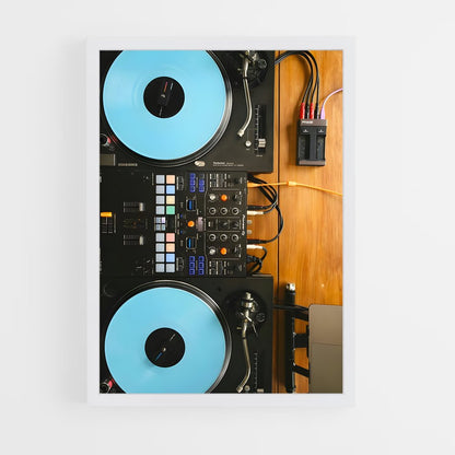 ap-dj turntables-2 cadre Blanc