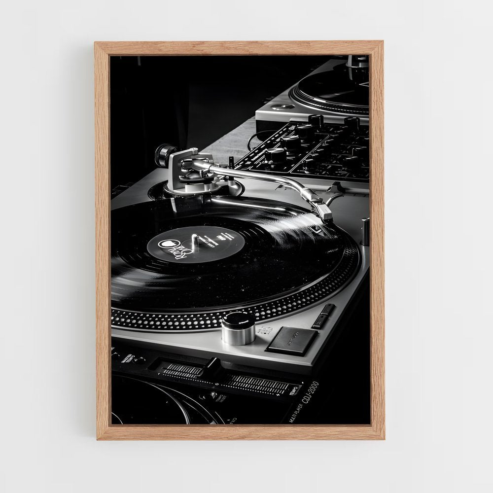 ap-dj turntables-3 cadre Bois clair