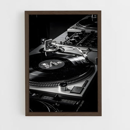 ap-dj turntables-3 cadre Bois foncé