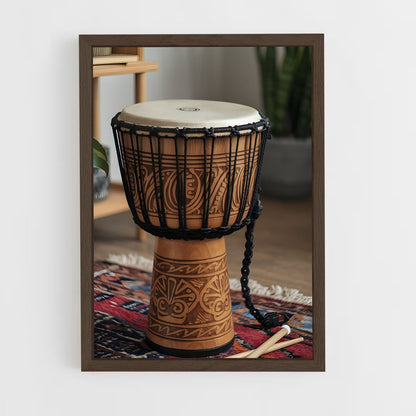 ap-djembe-1 cadre Bois foncé