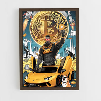 ap-dogecoin-2 cadre Bois foncé
