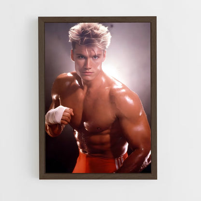 ap-dolph lundgren-6 cadre Bois foncé