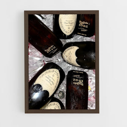 ap-dom perignon-8 cadre Bois foncé