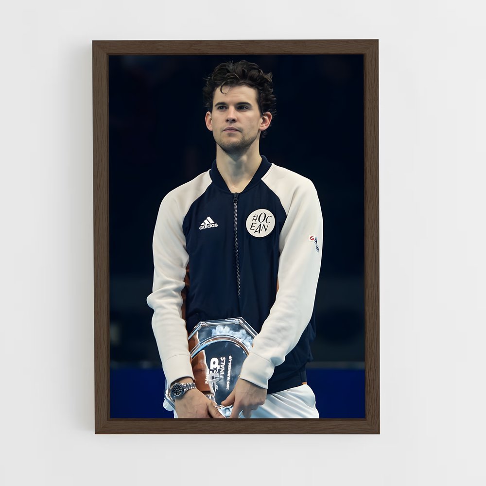 ap-dominic thiem-5 cadre Bois foncé