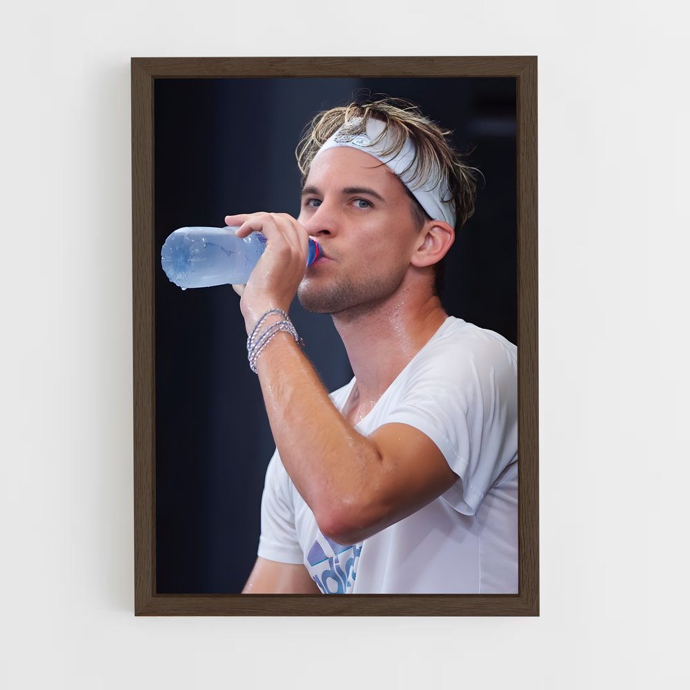 ap-dominic thiem-7 cadre Bois foncé