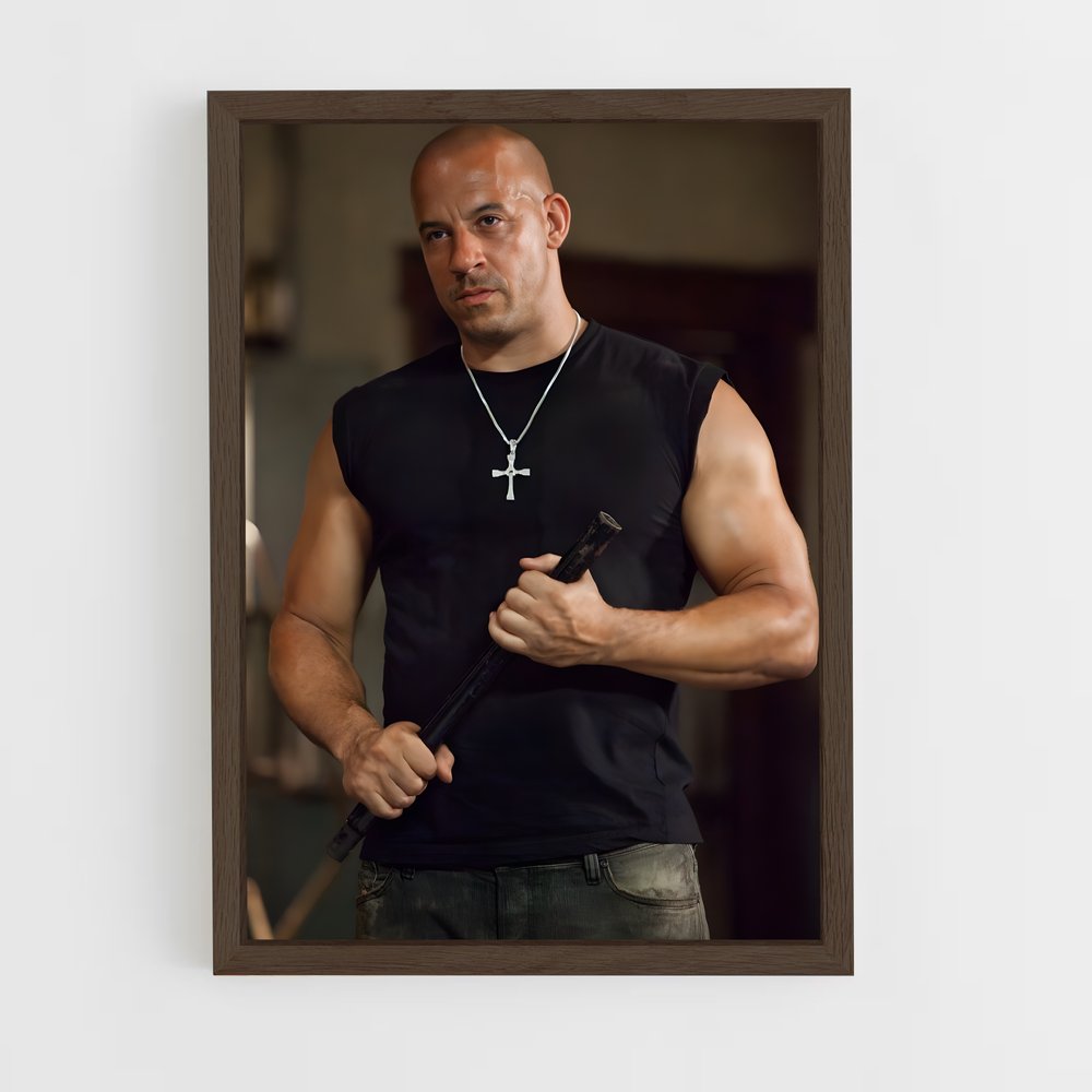 ap-dominic toretto-1 cadre Bois foncé