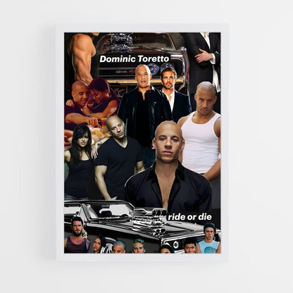 ap-dominic toretto-2 cadre Blanc