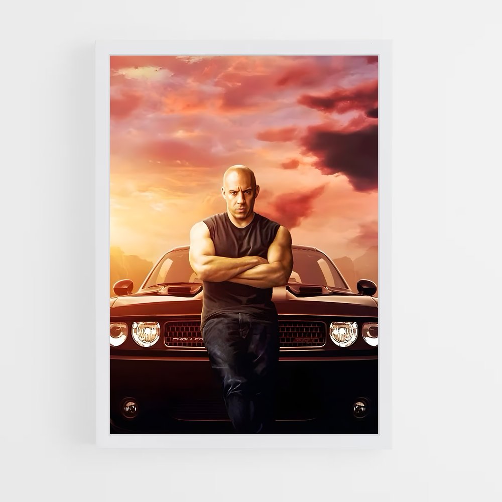 ap-dominic toretto-4 cadre Blanc