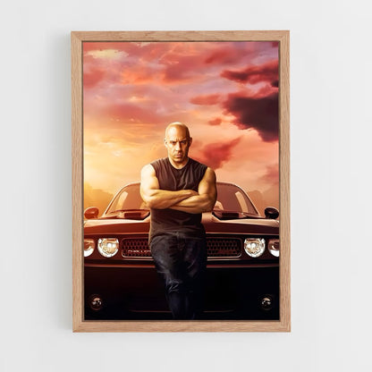 ap-dominic toretto-4 cadre Bois clair