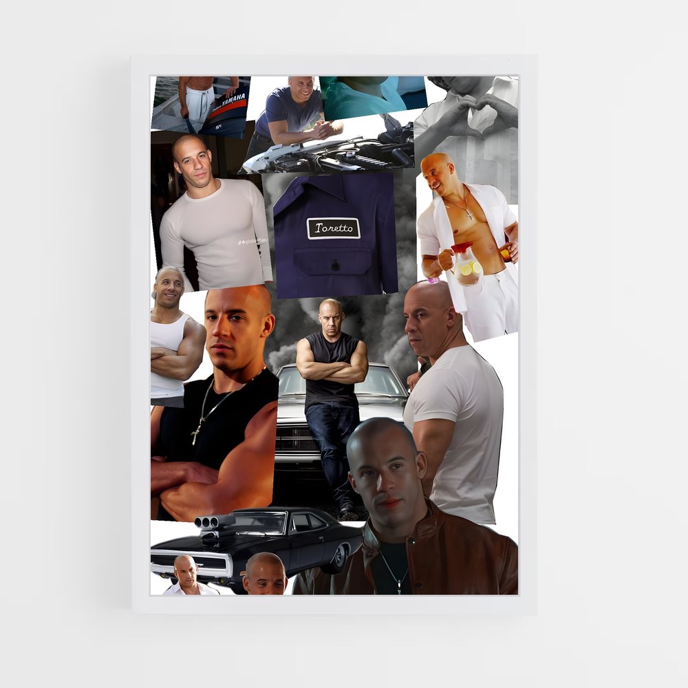 ap-dominic toretto-5 cadre Blanc