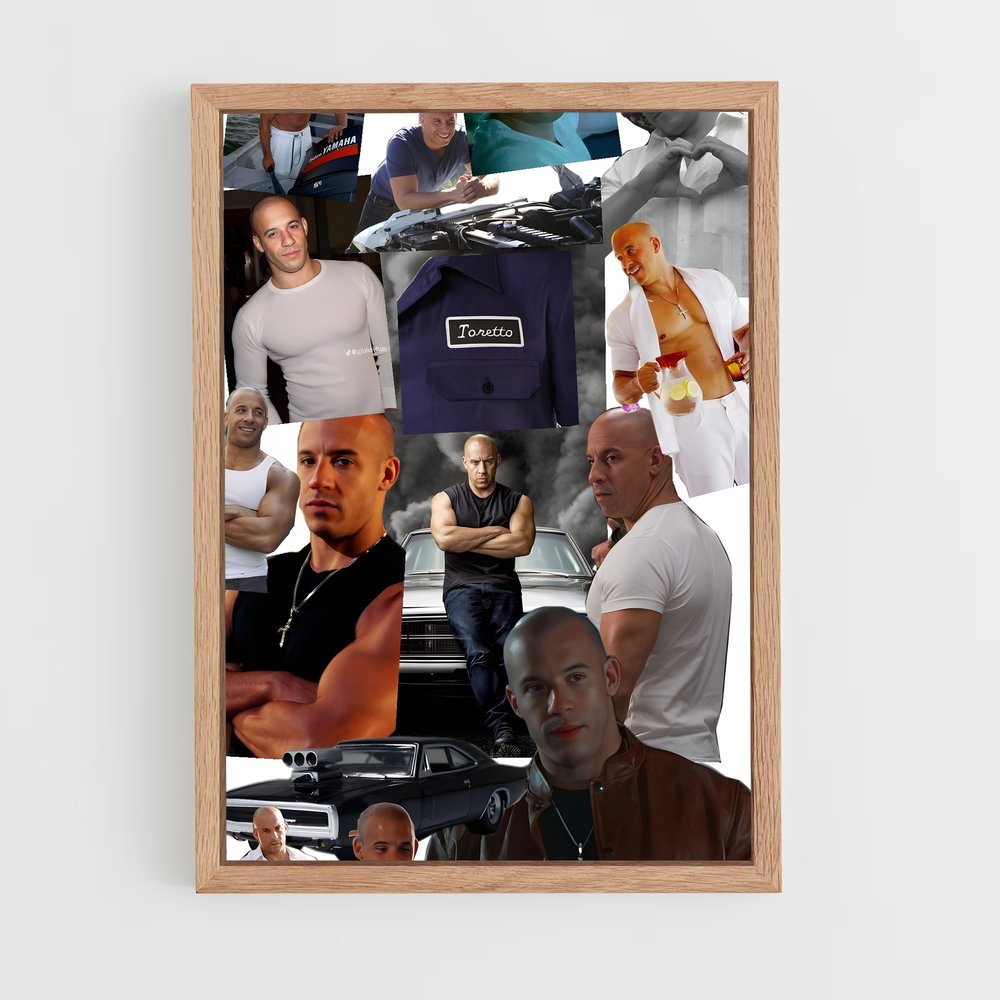 ap-dominic toretto-5 cadre Bois clair
