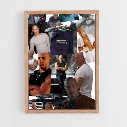 ap-dominic toretto-5 cadre Bois clair