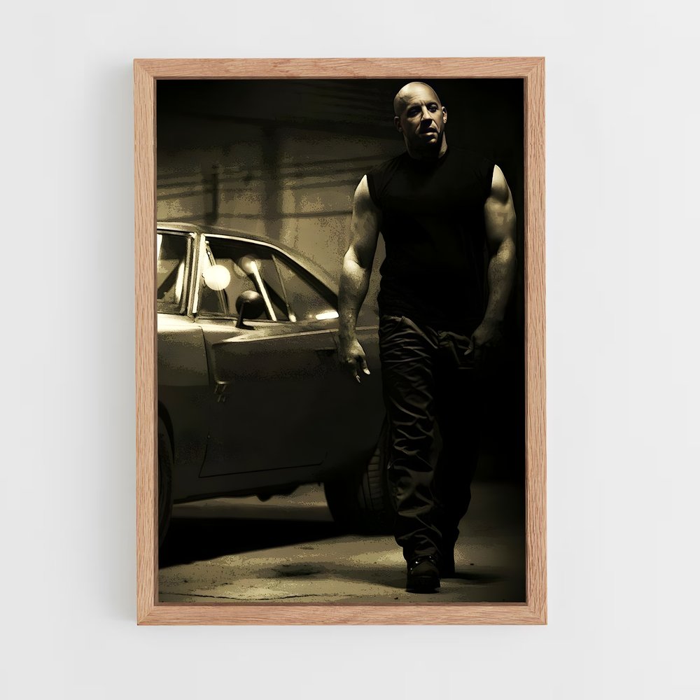 ap-dominic toretto-6 cadre Bois clair