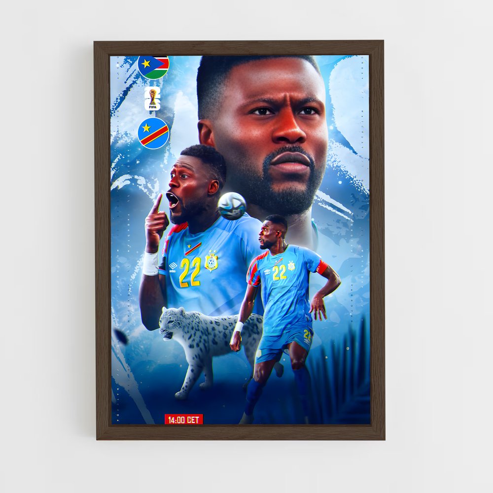 ap-dominica national football team-2 cadre Bois foncé