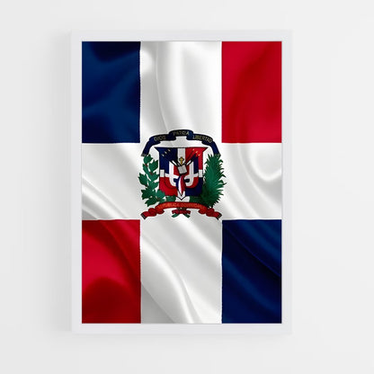 ap-dominican republic flag-5 cadre Blanc