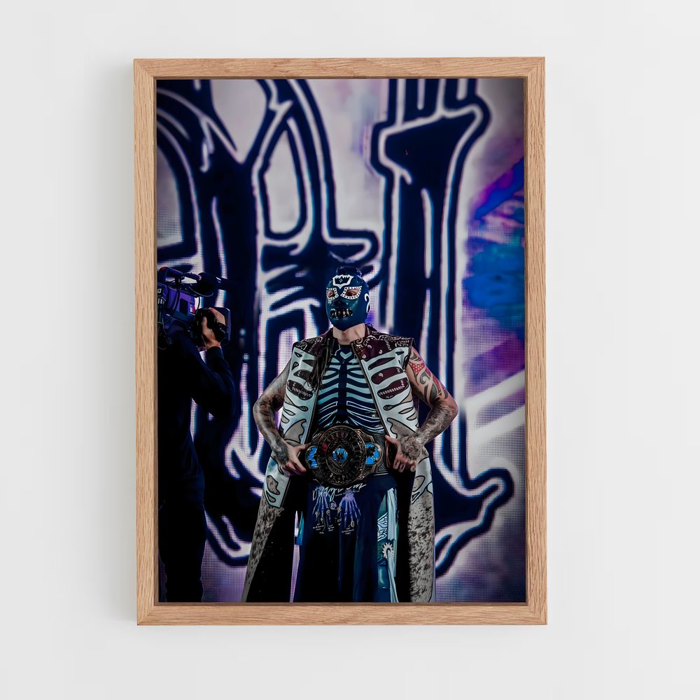 ap-dominik mysterio-4 cadre Bois clair