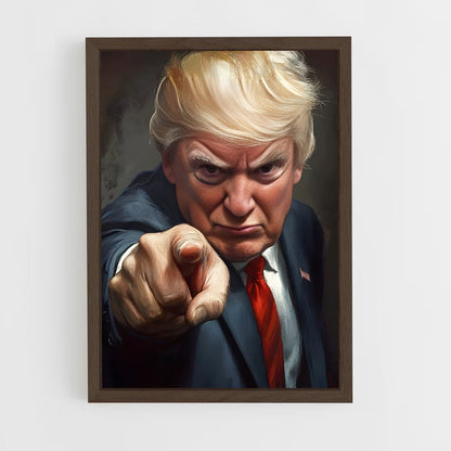 ap-donald trump-3 cadre Bois foncé