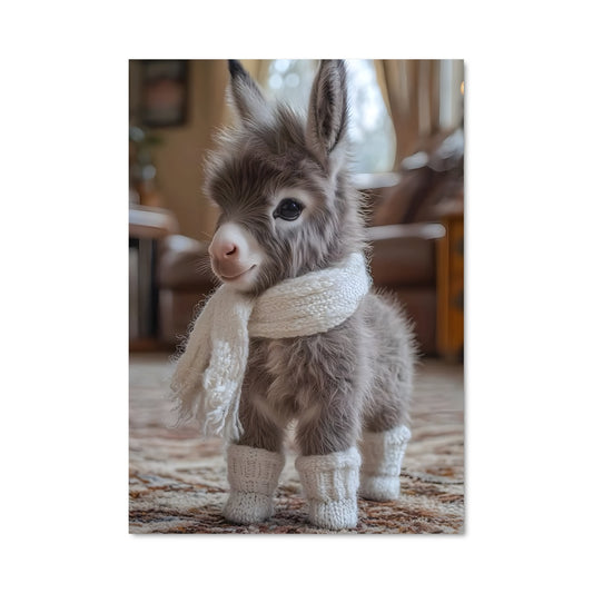 Poster Petit Âne Chic