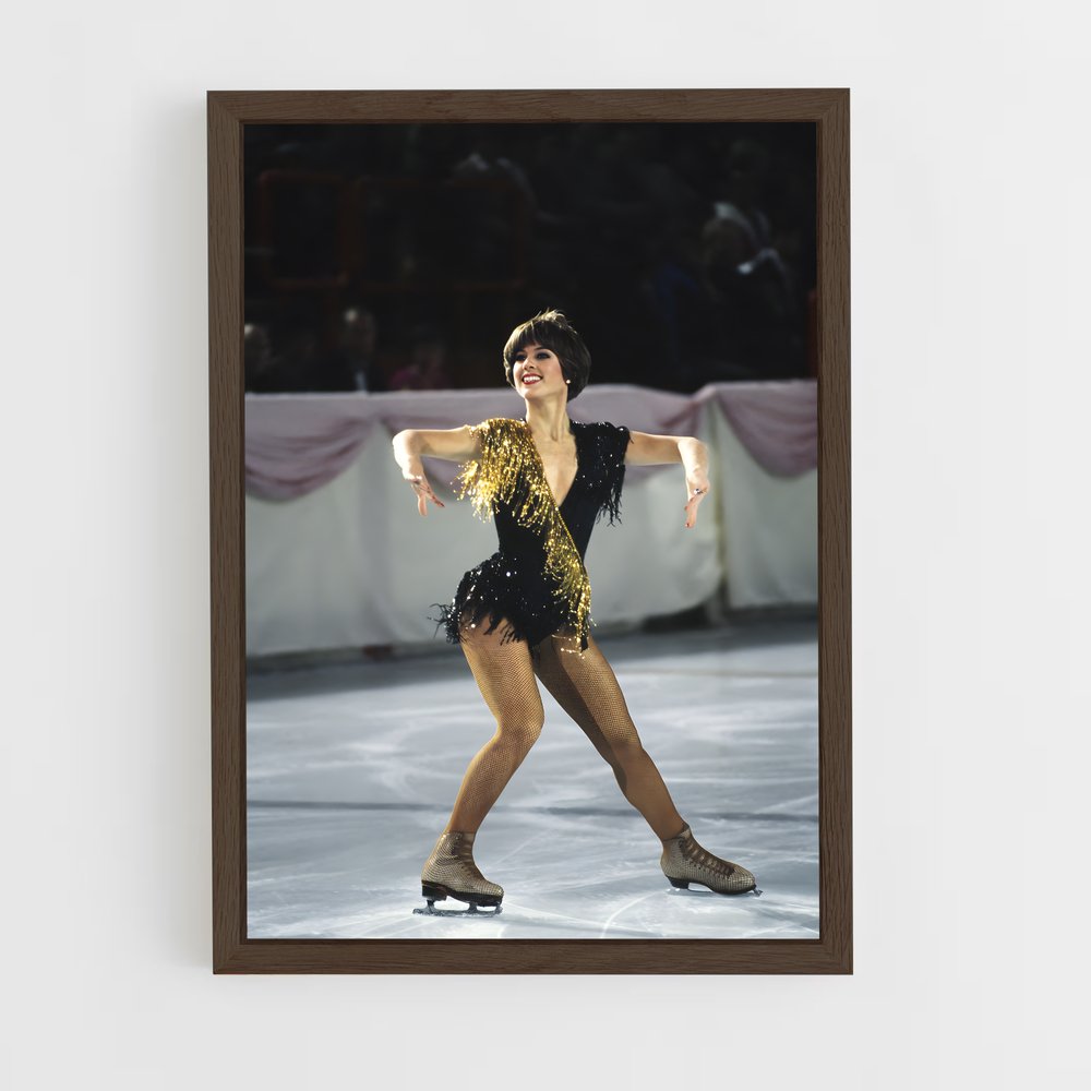 ap-dorothy hamill-4 cadre Bois foncé