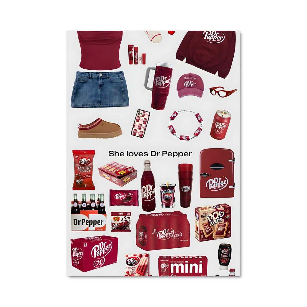 Poster Dr Pepper Vibes