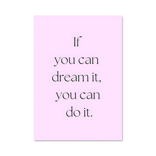 Poster Believe & Achieve