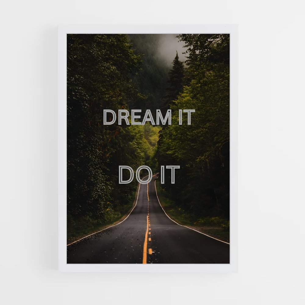 ap-dream it do it-1 cadre Blanc
