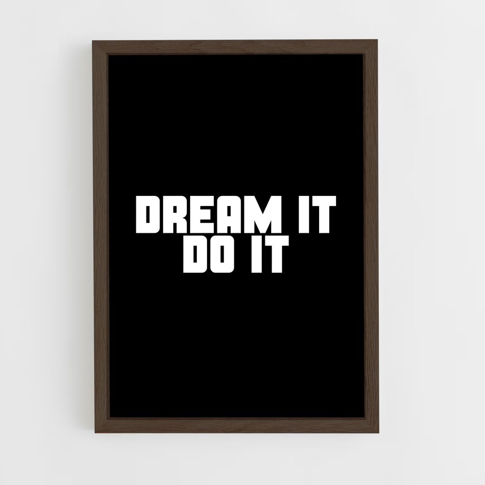 ap-dream it do it-2 cadre Bois foncé