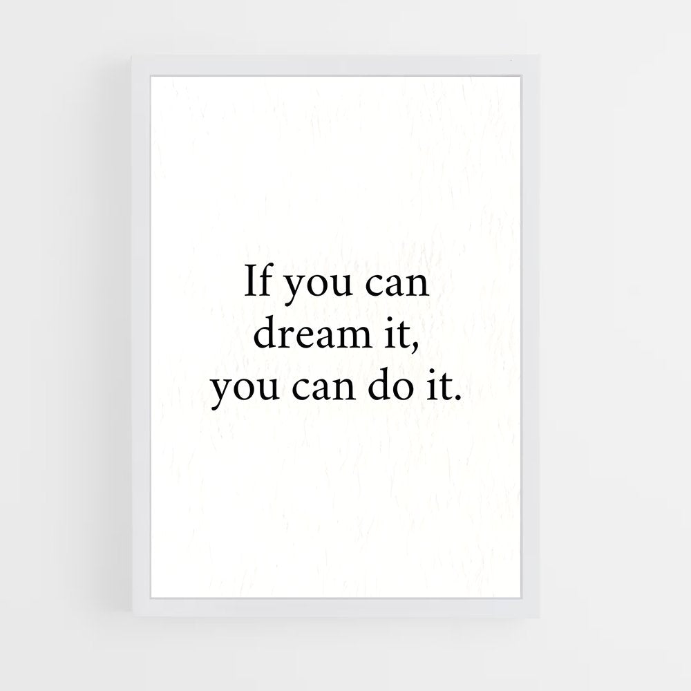 ap-dream it do it-5 cadre Blanc