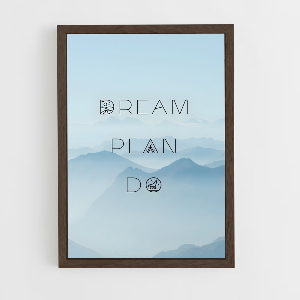 ap-dream it do it-7 cadre Bois foncé