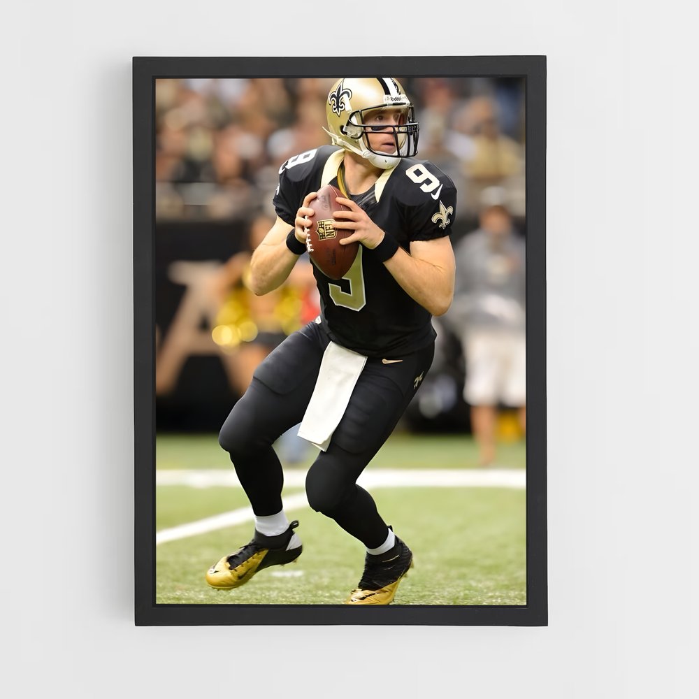 ap-drew brees-3 cadre Noir