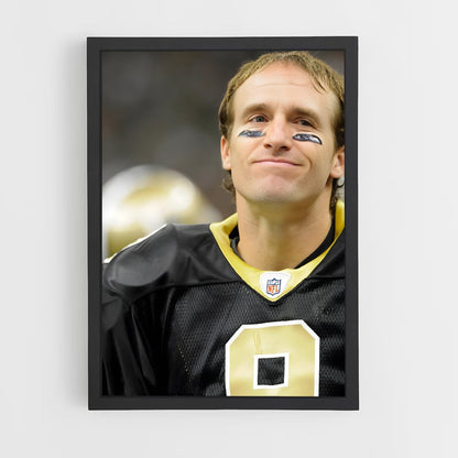 ap-drew brees-6 cadre Noir