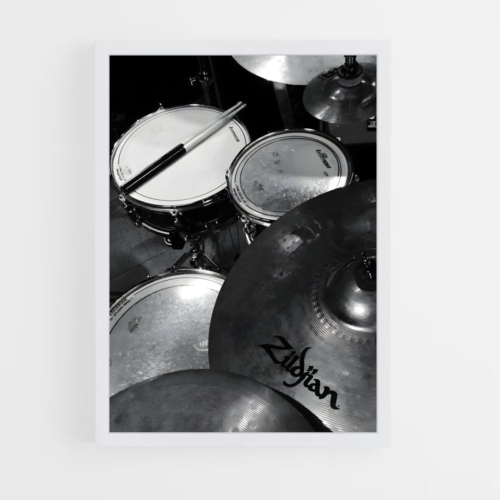 ap-drum kit-1 cadre Blanc