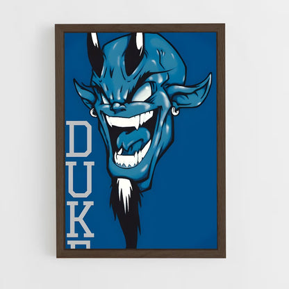 ap-duke blue devils-4 cadre Bois foncé