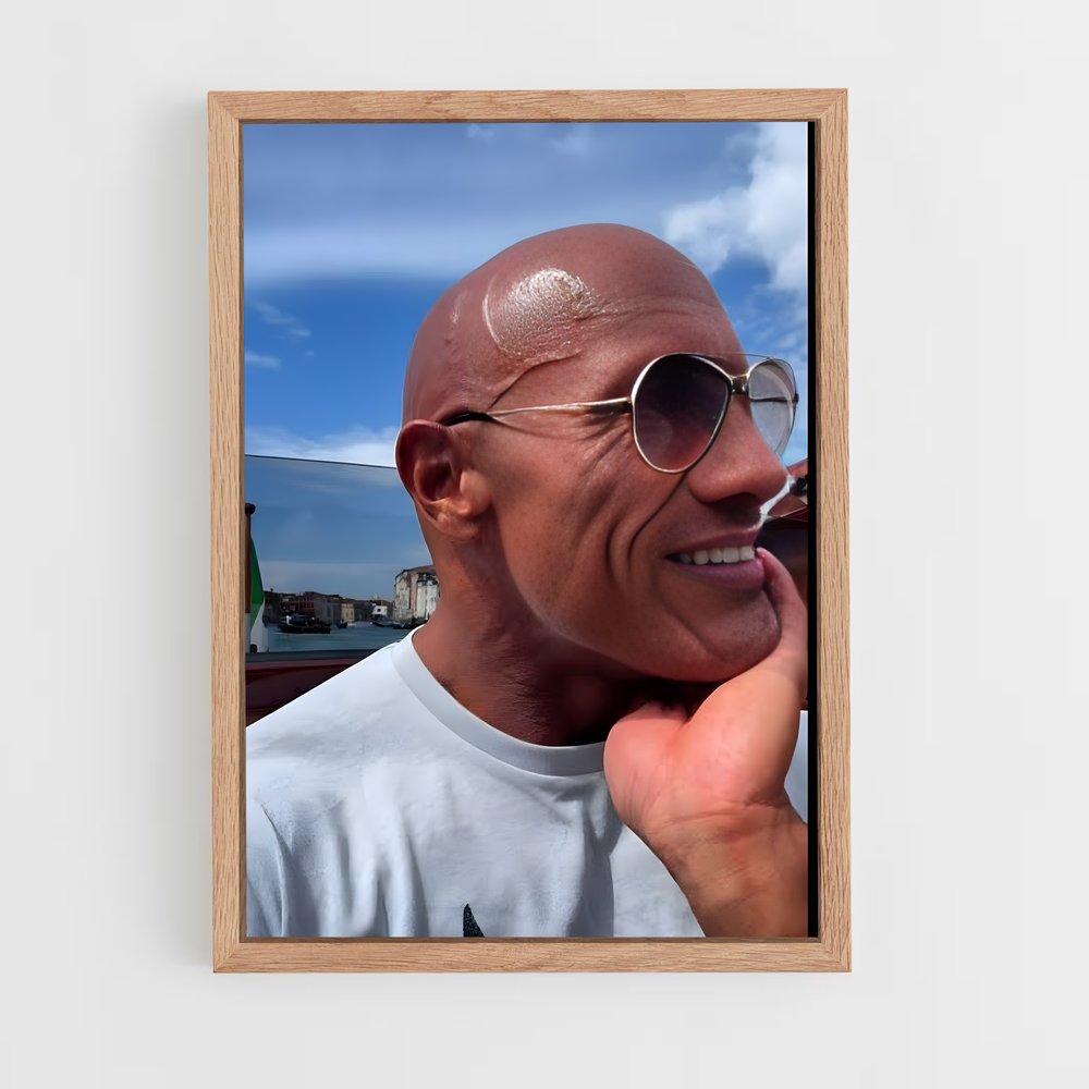 ap-dwayne johnson-10 cadre Bois clair