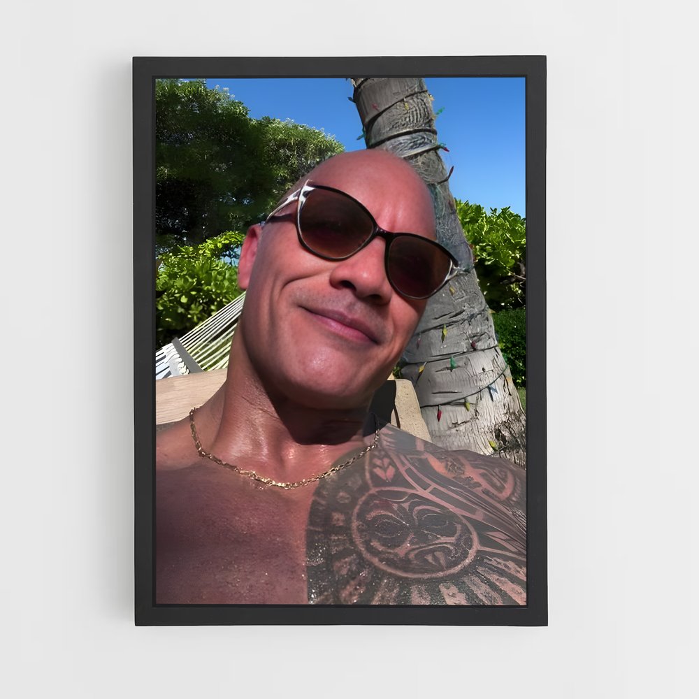ap-dwayne johnson-13 cadre Noir